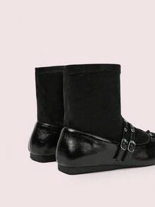 CUCCOO DOLLMOD Daphne Women Black Ankle Boots For Autumn/Winter - Black - View 9