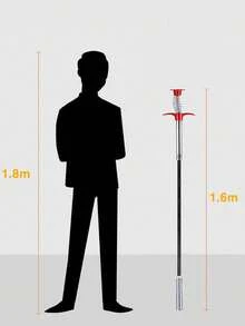 160cm Drain Snake With Spring-Loaded Handle & 4-Claw Grabber, Drain Cleaner Tool For Kitchen Sink, Bathroom, Shower To Remove Hair Clogs And Prevent Standing Water