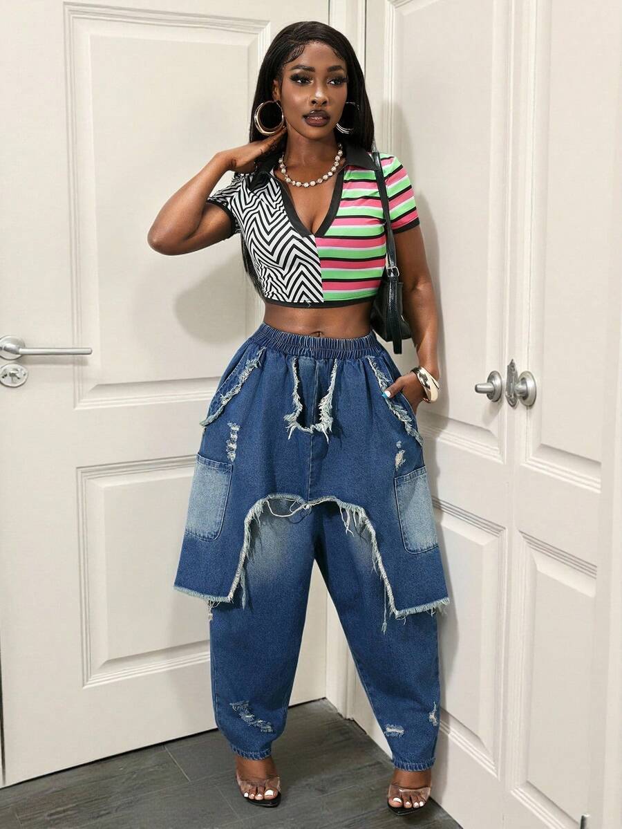 Slaydiva Quần Jeans Denim Thời Trang Nữ - Nhiều màu - Xem 1