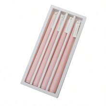 4 件/盒无烟香薰蜡烛 - 持久耐用，多色蜡烛，适合居家、生日、派对、婚礼装饰 - 彩色 - 查看 10