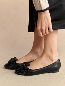 Rosivie Mocassins plats décontractés à décor floral pour femmes