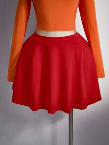 SHEIN ICON Trang phục Halloween cỡ lớn cho nữ, trang phục cosplay nhân vật Velma - Nhiều màu - Xem 4