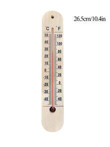 一款天然木质户外温度计，高精度，无需电池，设计简洁，适用于办公室、教室、客厅、卧室、农场和温室。壁挂式温度计 - 黃色 - 查看 14