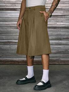 AXEPEAK Bermudas holgadas para hombre, ligeras y cómodas, con diseño plisado, apropiadas para primavera/verano