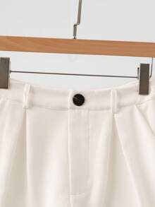 Calvaya 女款無袖背心和西裝褲2入套裝，休閒秋裝 - 白色 - 查看 4