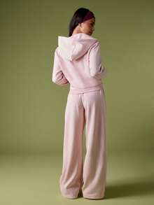 MISSGUIDED Zip Through Hooded Sweatshirt With Number Applique Detail For Casual Everyday Wear - Pink - View 2