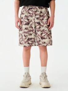 SHEIN Oversized beliebte Camouflage Shorts für Frühling und Sommer, eng anliegend und länger, vielseitig einsetzbar, ein Muss für die Straße - Verschiedenfarbig - Übersicht 1