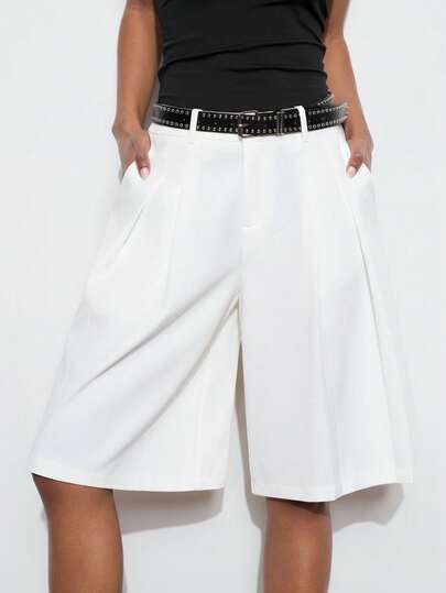 Maija Women's Casual Loose Wide Leg Pants, Solid Color, Suitable For Urban Commuting, Business, Office Wear, Teacher, Autumn