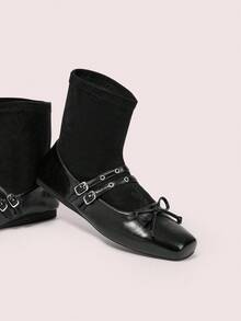 CUCCOO DOLLMOD Daphne Women Black Ankle Boots For Autumn/Winter - Black - View 2