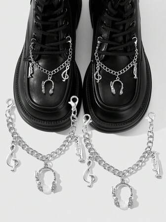 Grunge Punk Décorations de chaussures