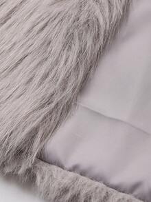 DAZY Women's Solid Color Cropped Jacket, Fashionable For Commuting, Autumn/Winter Y2k - Light Grey - View 9