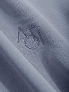 Dazy Kids 2 件套青少年女孩秋季服装，圆领字母刺绣运动衫，返校服装 - 霧霾藍 - 查看 6