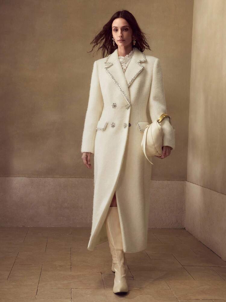 WOOL DOUBLE BREASTED OVERCOAT