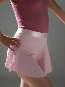 SHEIN 女童芭蕾舞蹈裙，优雅时尚，适合专业用途 - 粉色 - 查看 6