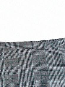 DreamSkyne 大码休闲格子裙，秋冬季百搭单品 - 彩色 - 查看 4