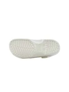 Crocs 男女款经典木屐，灰蓝色，男式女式凉鞋，中性外套，10001-100 白色 - 白色 - 查看 4