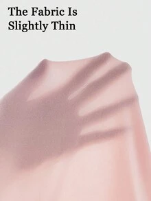 Almamuse Áo thun dài tay dáng ôm màu trơn đơn giản dành cho nữ, Xuân/Thu - Hồng - Xem 7