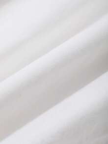 DAZY Đầm suông cổ tròn ôm sát màu trơn không tay xẻ tà thường ngày dành cho nữ, mùa thu - trắng - Xem 8