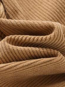 Cozy Pixies Pantalones casuales con cintura elástica y estampado de oso de dibujos animados para niño pequeño - Marrón - Ver 3