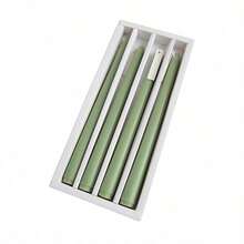 4 件/盒无烟香薰蜡烛 - 持久耐用，多色蜡烛，适合居家、生日、派对、婚礼装饰 - 彩色 - 查看 9