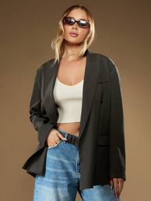 MISSGUIDED Tank Top Rajut Bergaris untuk Wanita, Tanpa Lengan, Crop Camisole, Pakaian Kasual Musim Panas untuk Melapisi Pakaian Lain - Aprikot - View 5