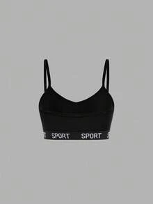 Bộ 3 áo bralette co giãn họa tiết chữ tối giản cho bé gái tuổi teen - Nhiều màu - Xem 4