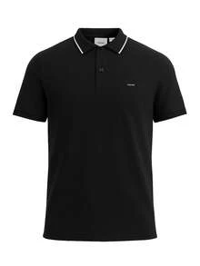 Calvin Klein Regular Fit Men's Polo Shirts Black - Black - View 4