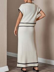 EURMUSE Women Beige 2 Pieces Nest And Skirt Together - Beige - View 2