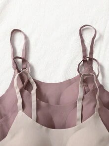 少女6件套简约舒适无缝可调节肩带加厚聚拢文胸和内裤套装