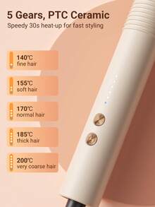 Teckwe Upgraded Straightening And Curly Comb, Hair Straightener Brush, Million Negative Ionic Portable Hair Straightener Comb, Touch-Up Combs For Less Frizz-US Plug