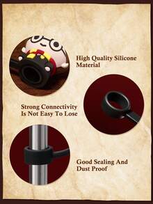 HARRY POTTER X SHEIN 1pc / 3pcs Cartoon Figure Graphic Dust-Proof Reusable Straw Cap, Suitable For Straws With A Diameter Of 8-10 Mm