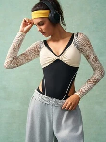 VARSIVA T-shirt de sport décontracté à couleurs contrastées pour femmes - Noir - Voir 9