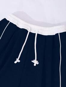 Sparklyn 1pc Tween Girls' Loose Casual Sports Sweatpants, Solid Color Fall Winter