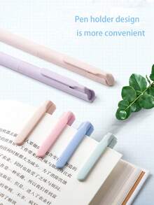 3/6支/套彩色凝胶笔，快干笔，0.5毫米细头黑色圆珠笔，适用于办公室和学校的流畅书写笔，返校用品 - 彩色 - 查看 7