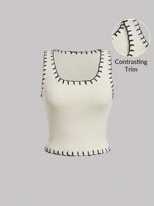 SHEIN MOD 女裝短款針織上衣,附上別針