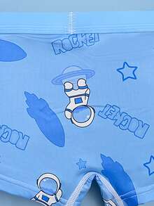 FamilyFrolics 8 قطعة/عبوة سراويل داخلية للأولاد مطبوع عليها رسوم كرتونية وأحرف