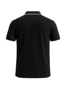 Calvin Klein Regular Fit Men's Polo Shirts Black - Black - View 5