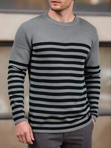 EURMUSE Men Rib Knit Turtle Neck FW Fashion Regular Sweater - Beige - View 8