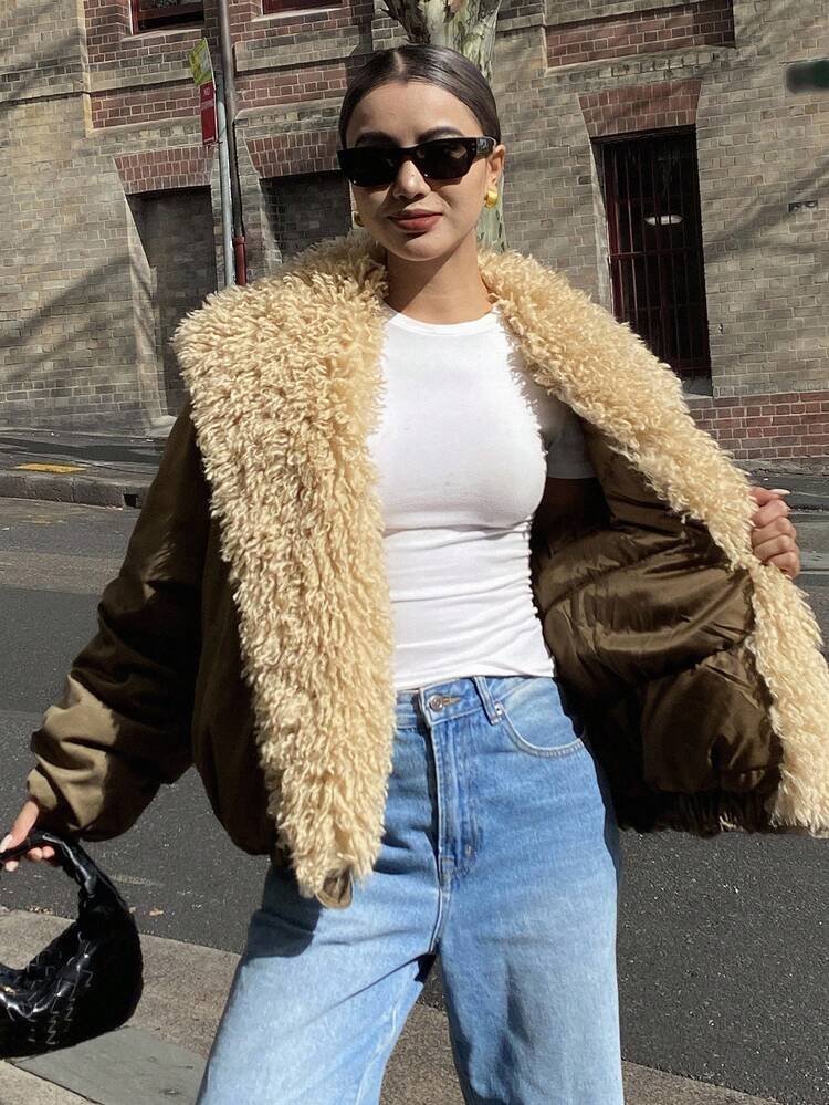 Women's Casual Thermal Lined Padded Coat, Autumn/Winter Jacket