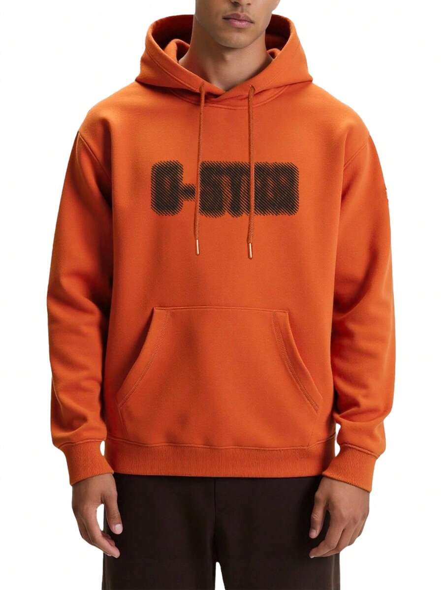 G-Star Dotted Men's Hooded Sweater Orange - Red - View 1