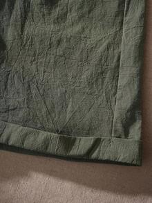 Rusticease Women's Plus Size Fashionable Casual Loose Shorts With Pocket Design,Spring/Summer/Vacation - Army Green - View 9