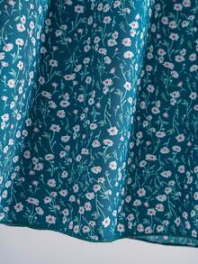 EMERY ROSE Große Größen Kurzarm Lässig Kleid, modisch und geeignet für den täglichen Gebrauch, Frühlingsoutfits für Frauen, Westernmode für Frauen, Tropischer Urlaubskleidung für Frauen - Grün - Übersicht 5