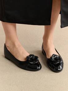 Rosivie Mocassins plats décontractés à décor floral pour femmes