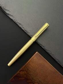 High - Quality Textured Writing Fountain Pen, Cap - Removing Writing & Calligraphy Practice Pen - White - View 2