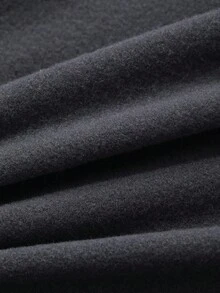 DAZY Áo thun nữ dáng ôm, viền bất đối xứng, quần áo mùa thu dài tay cho nữ - Màu xám đen - Xem 7