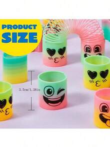 Zazumi 2/6/12/15/24/30件春季彩虹派对礼物，迷你塑料弹簧减压玩具，减压弹簧迷你弹簧散装玩具嘉年华奖品生日，糖果袋