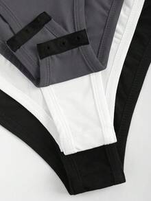 Sweetra Bộ đồ liền thân màu trơn dành cho nữ, thường ngày - Nhiều màu - Xem 3