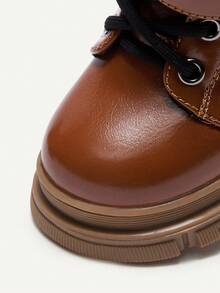 Cozy Pixies 1 双时尚、百搭、乡村风格金属扣棕色软底系带踝靴，适合秋冬季 - 棕色 - 查看 10