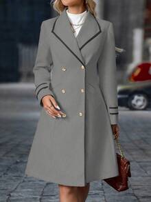 EMERY ROSE 女士休闲商务简约长袖大衣