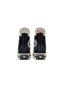 Converse Chuck 70 Plus High Unisex Casual Shoes Black White A00916C - Đen/Cò trắng/Đen - Xem 6